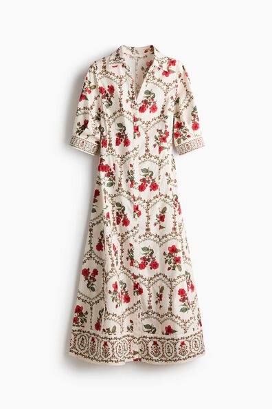 Poplin shirt dress