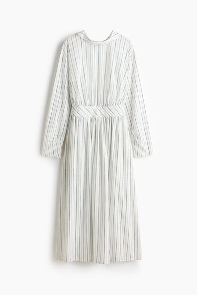 Reverse-collar shirt dress