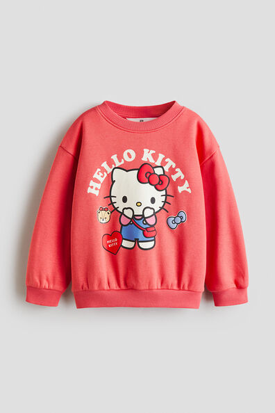 Printed brushed-inside sweatshirt