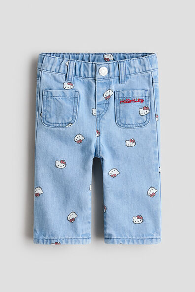 Printed jeans