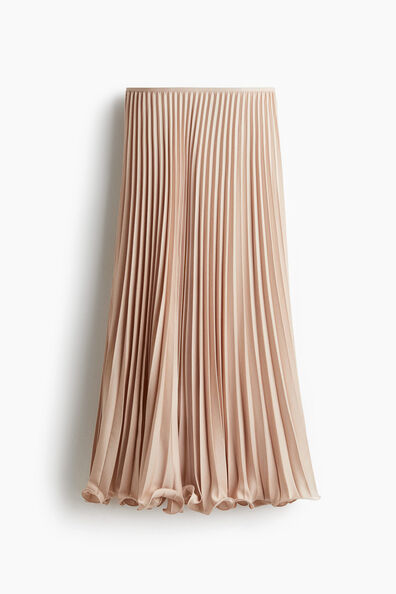 Pleated maxi skirt