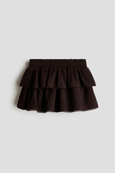 Tiered muslin skirt