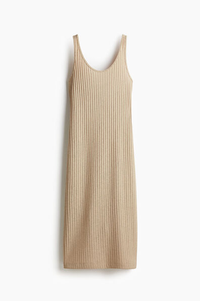 Rib-knit dress
