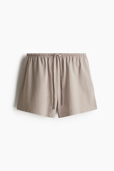 Cotton drawstring shorts