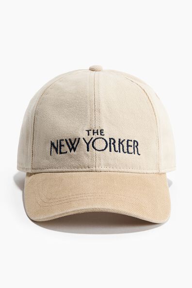Embroidered cotton cap