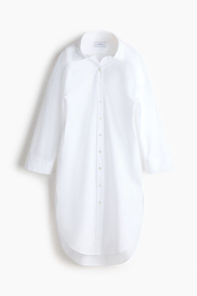 Poplin shirt dress