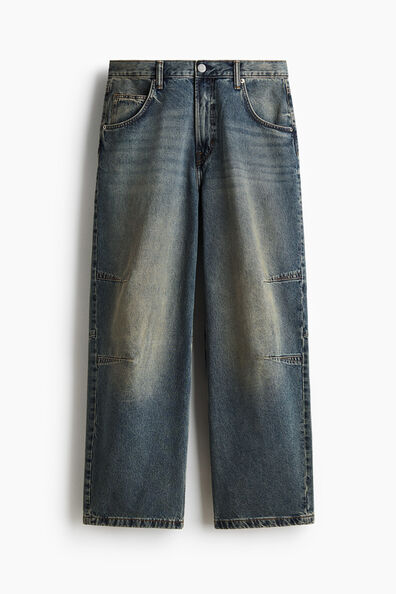 Baggy darted jeans