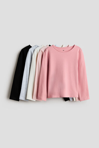 5-pack long-sleeved T-shirts