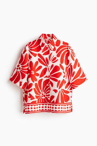 Patterned twill shirt