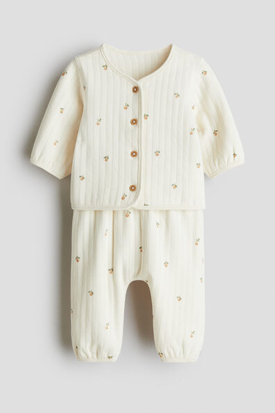 2-piece quilted jersey set