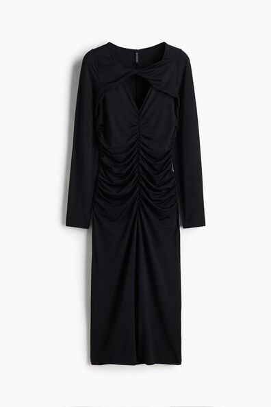 Draped jersey dress