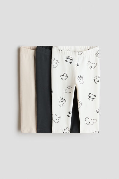 3-pack cotton jersey leggings