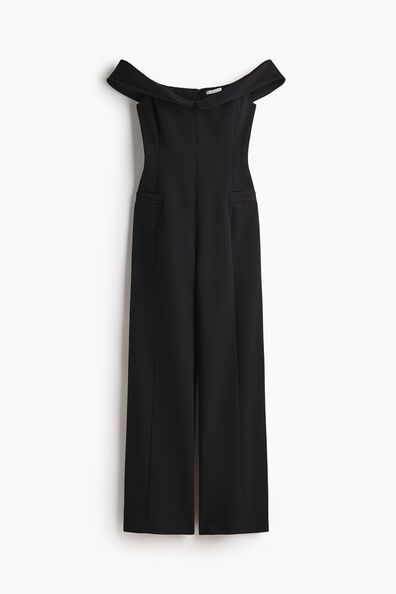 Off-the-shoulder jumpsuit