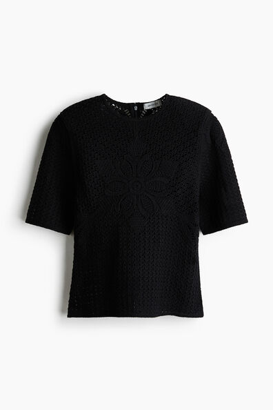 Crochet-look top