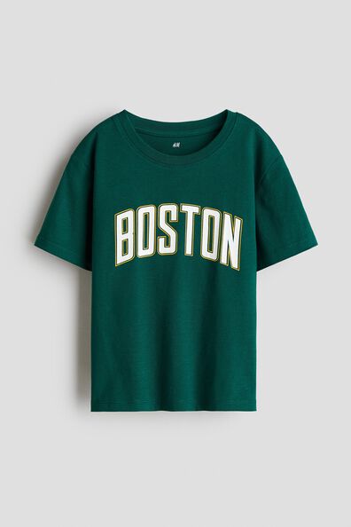 Printed cotton T-shirt