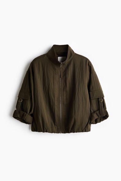 Oversized twill jacket