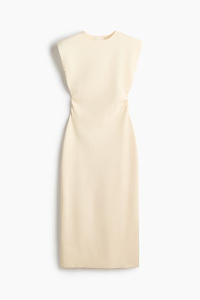 Draped midi dress