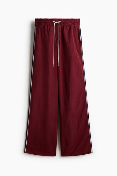 Nylon drawstring trousers