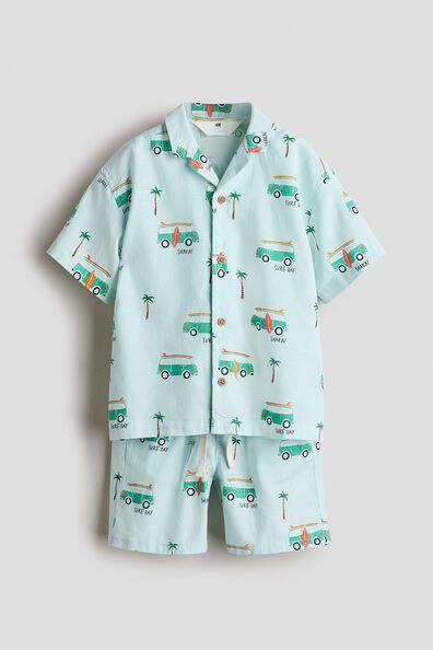 2-piece printed cotton set