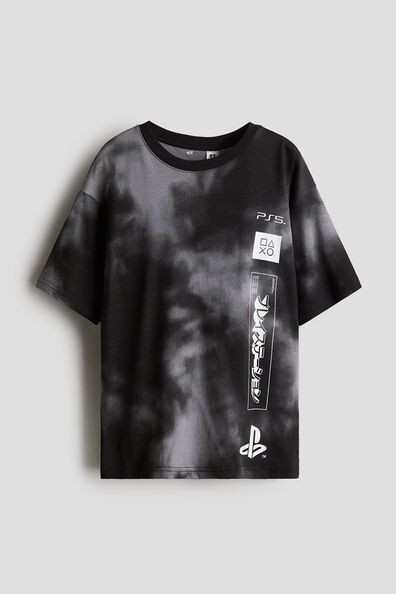 Printed cotton T-shirt