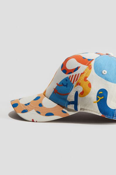 Printed cotton twill cap