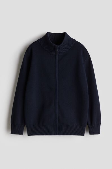 Zip-through cardigan
