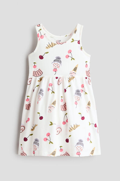 Printed cotton dress
