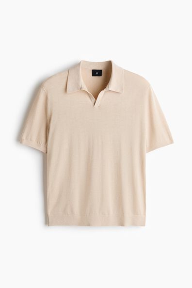 Regular Fit Silk-blend polo shirt