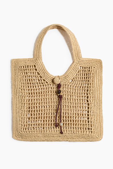 Straw tote bag