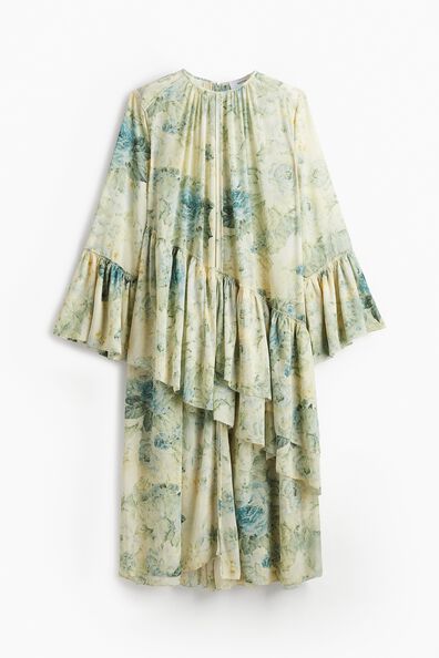 Frilled chiffon dress