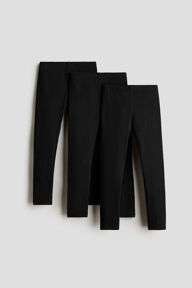 3-pack cotton leggings
