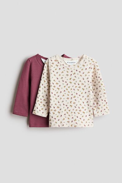 2-pack cotton jersey tops