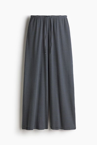 Ribbed drawstring trousers