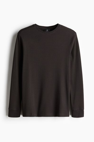 Slim Fit Waffled jersey top