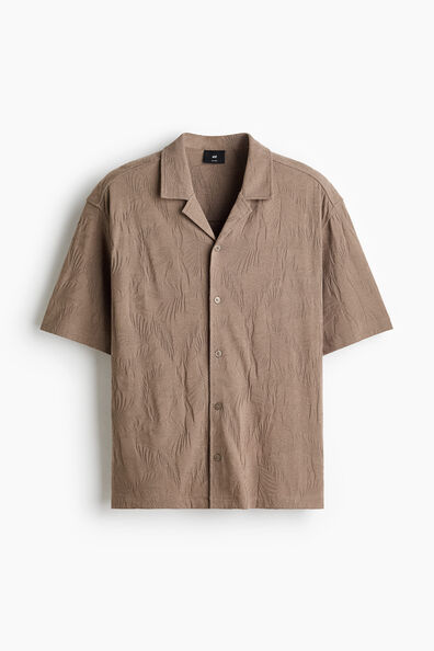 Relaxed Fit Jacquard-jersey resort shirt