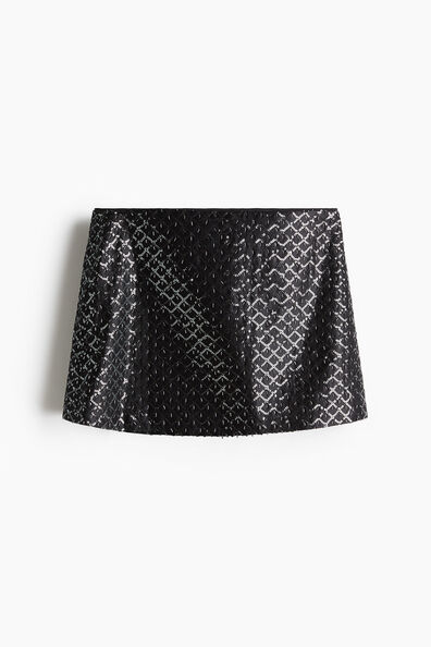Embellished mini skirt