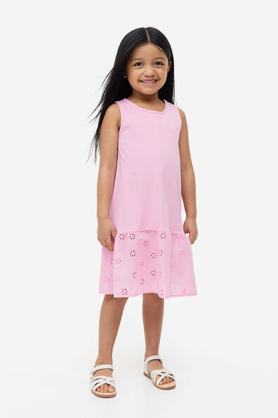 MARY_ Girls Cotton Alice Cartoon A-line Dress