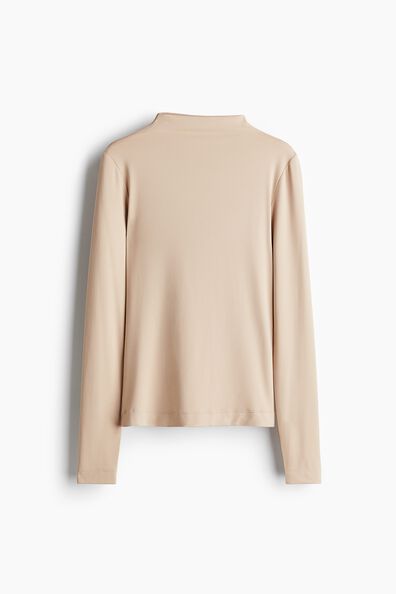 Turtleneck microfibre top