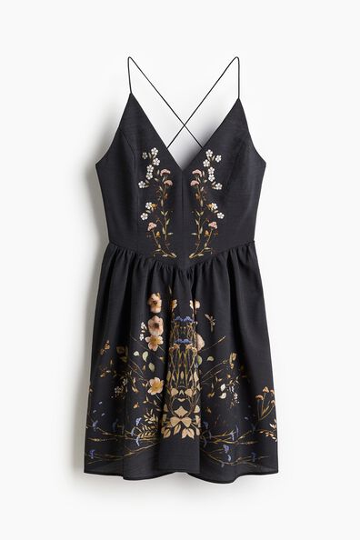 Flared-skirt dress