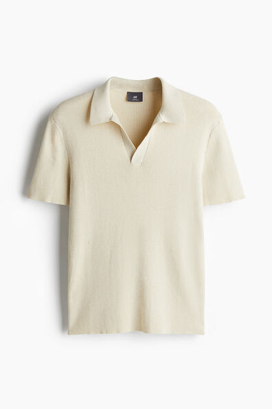 Slim Fit Glittery polo shirt