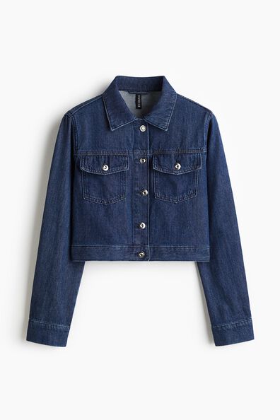 Cropped denim jacket