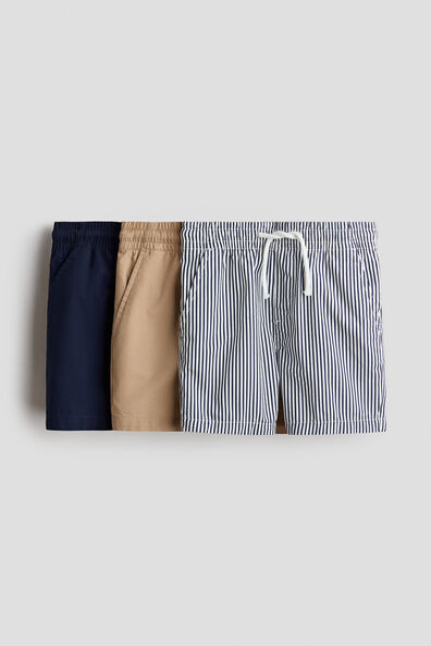 3-pack cotton shorts