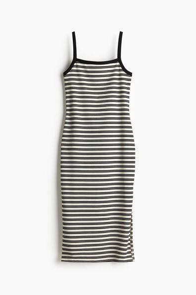 Ribbed strappy dress