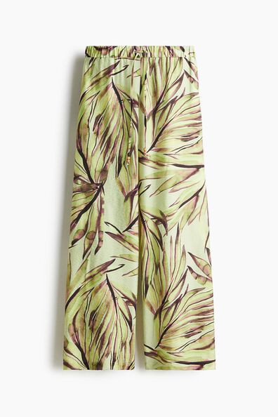 Wide drawstring trousers