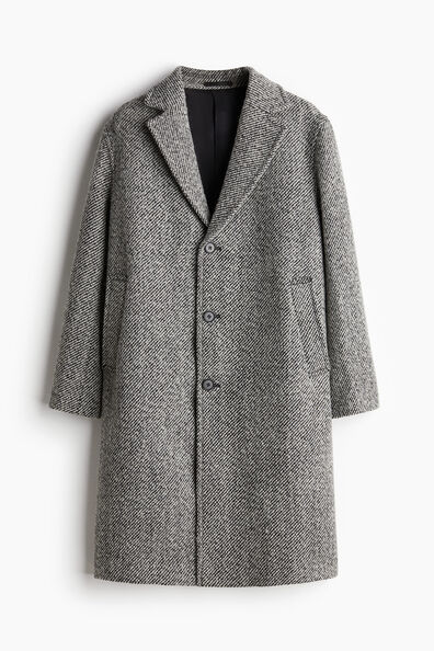 Loose Fit Wool-blend coat