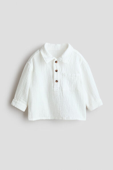Cotton muslin shirt