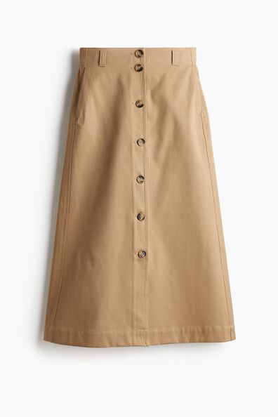 A-line cotton skirt