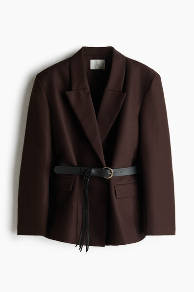 Belted blazer
