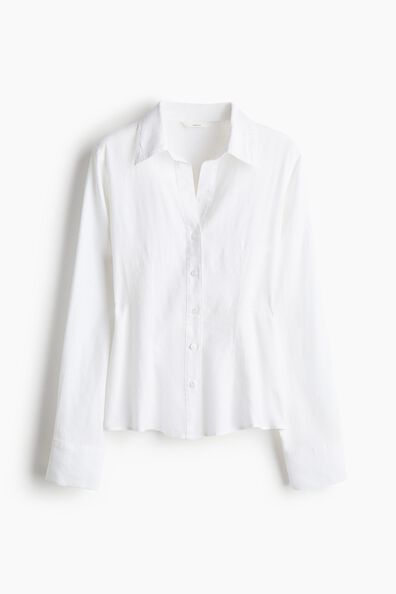 Linen-blend shirt