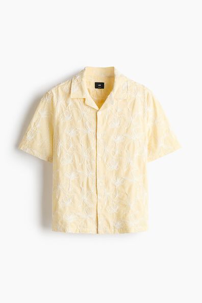 Regular Fit Embroidered resort shirt